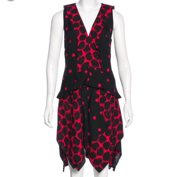 polka dot handkerchief dress